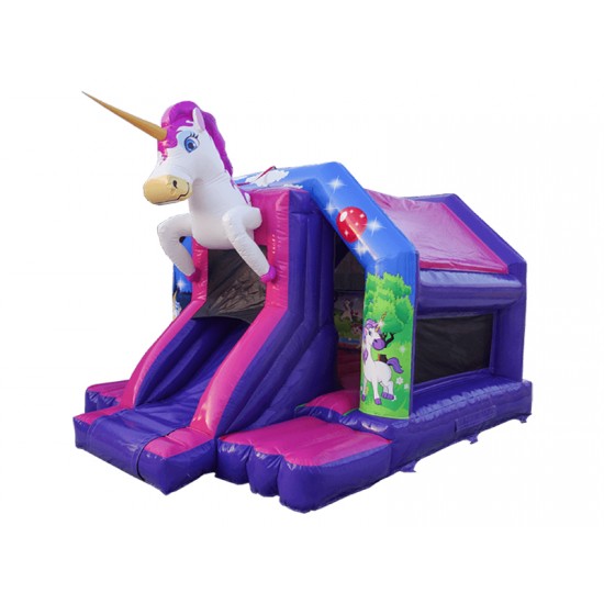 Castello Gonfiabile Con Scivolo Unicorno Castello Gonfiabile Con Scivolo Unicorno