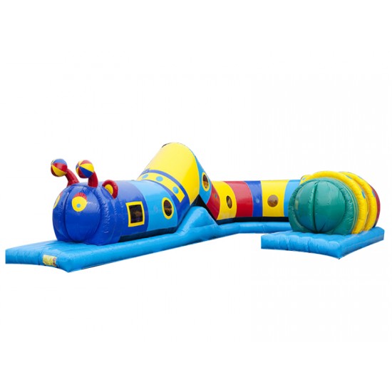 Caterpillar Play Tube Gonfiabile